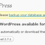 WordPress 2.7.1 Just Out