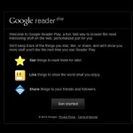 New Google Reader Play